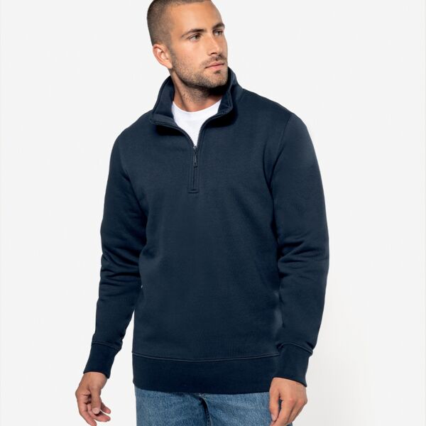 Kariban Zip Neck Sweatshirt Thumbnail