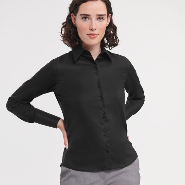 Russell Athletic Collection Ladies Long Sleeve Ultimate Non-Iron Shirt Thumbnail