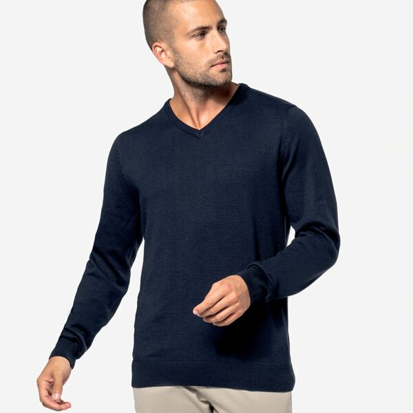 Kariban Cotton Acrylic V Neck Sweater Thumbnail
