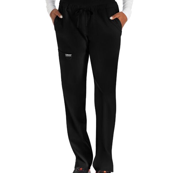 Mid Rise Tapered Leg Drawstring Pant Thumbnail