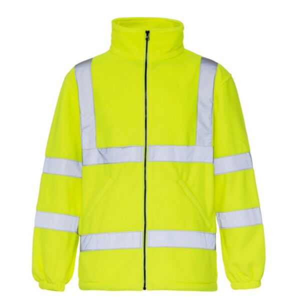 Supertouch Hi Vis Yellow Fleece Jacket Thumbnail