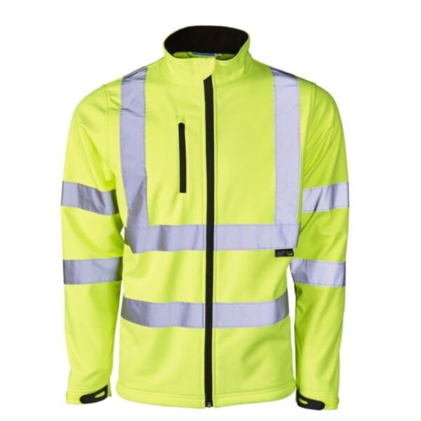 Supertouch Hi Vis Yellow Softshell Jacket Thumbnail