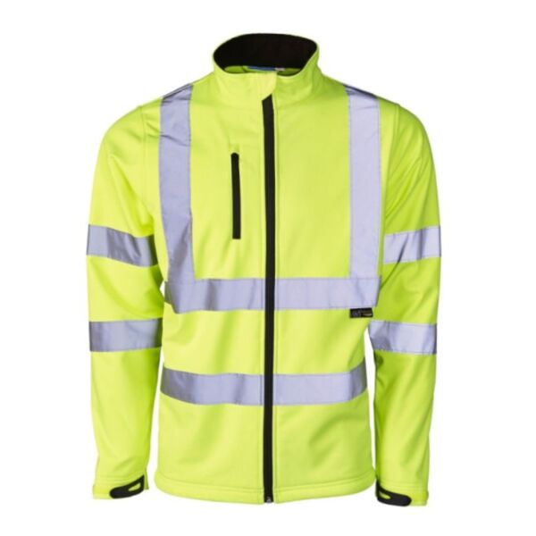 Supertouch Hi Vis Yellow Softshell Jacket Thumbnail