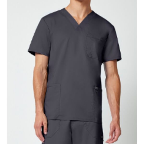 WWE670 Unisex V-Neck Top 2 - PEWTER Thumbnail