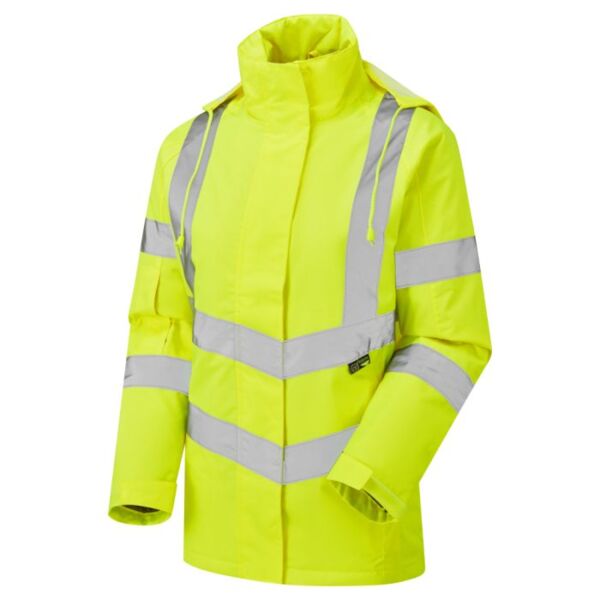 Women's Hi Vis Yellow Kamela Padded Jacket Thumbnail