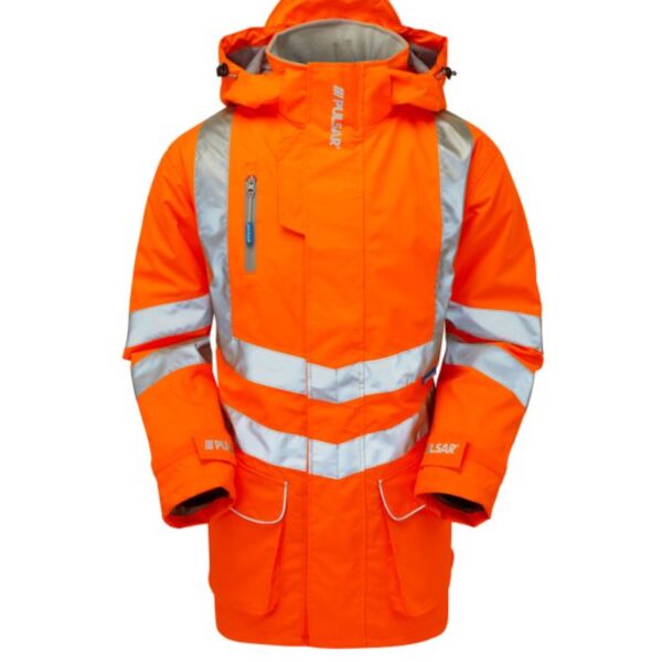PULSAR® Protect Mesh Lined Storm Coat Orange  Thumbnail